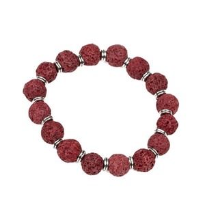 Luck Red Urban Lava Bead Bracelet